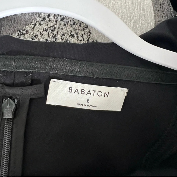 Aritzia Babaton Ruslan Off the Shoulder Bodycon Black Midi Dress - Picture 8 of 10